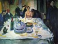 La boda del bohemio Munch sentado en la extrema izquierda 1925 Edvard Munch Expresionismo